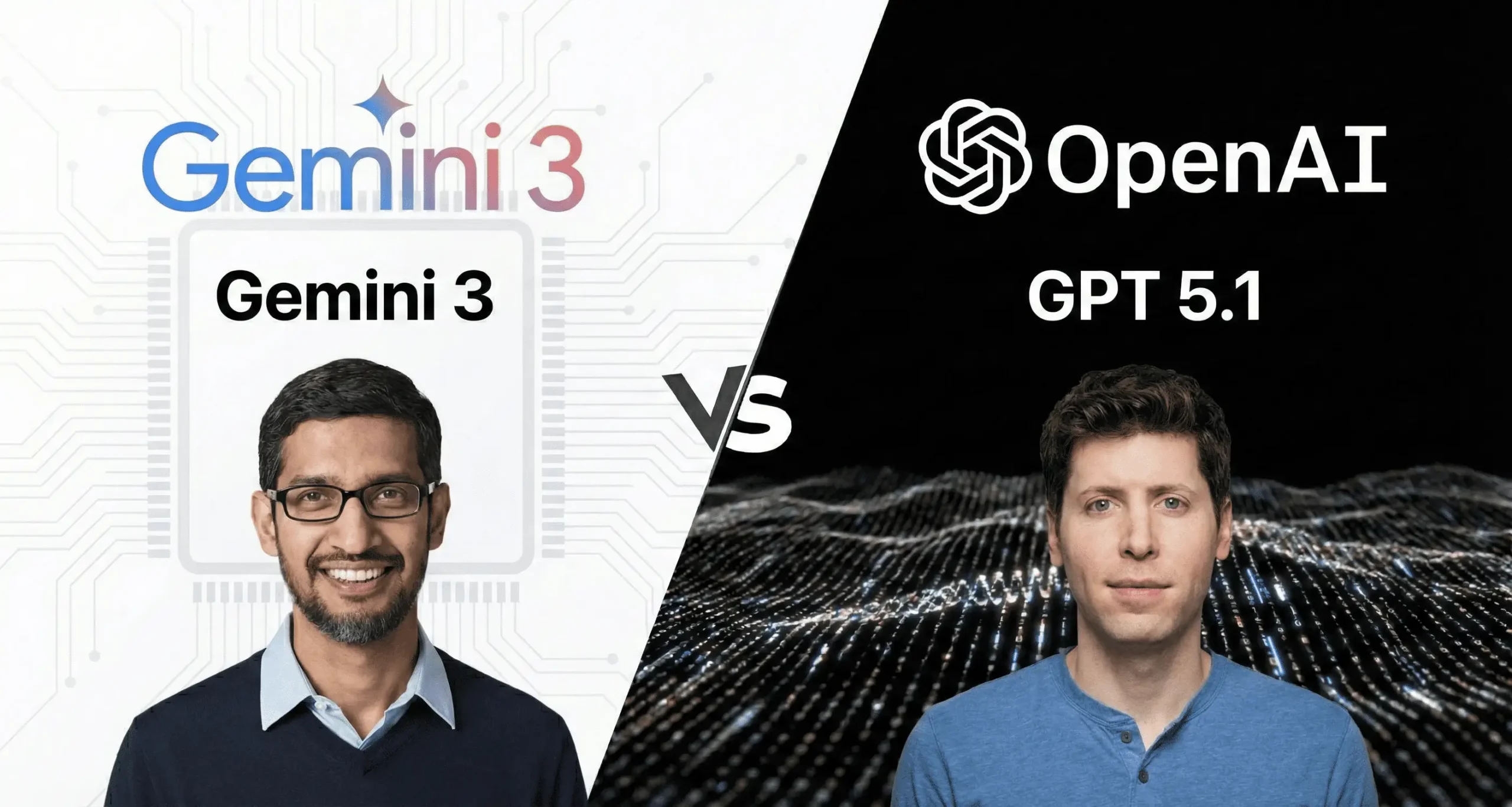 gemini 3 vs chatgpt open ai 5.1